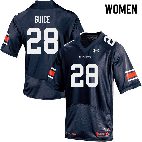 Auburn Tigers Women's Devin Guice #28 Navy Under Armour Stitched College 2019 NCAA Authentic Football Jersey CLE7674LQ